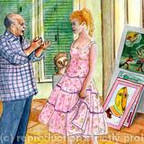 BB visited Picasso - Watercolour