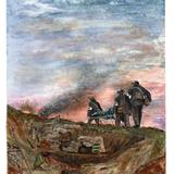 Stretcher Bearers - Watercolour
