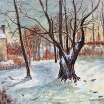 Snow at Louveciennes (after Pissarro)