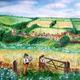 Haymaking in the Cotswolds.…