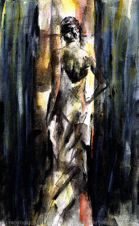 woman at window