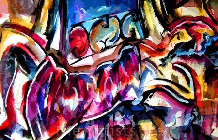 reclining figure 4 digital