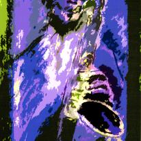 Blue Saxophonist