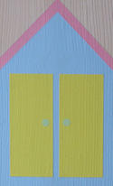 pastel beach hut 1