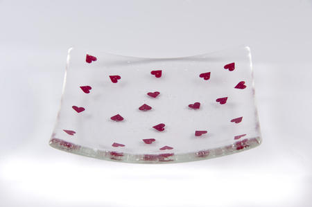 Small Slumped Bowl Small Hearts
