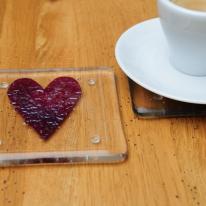 Copper Heart Coasters