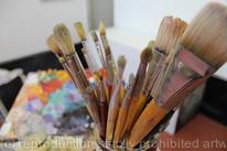Paint brushes at the Art Atelier