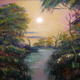 Autumn river | £45 | 25 x 25cm | oil on canvas Autumn river