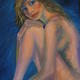 sitting nude- Evelyn | £95 | 40 x 50cm | oil on stretched canvas sitting nude- Evelyn