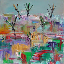 Trees in Summer Fields