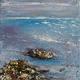 Coast | £38 | 20 x 20cm | Acrylic and mixed media on canvas (stretched canvas on a frame) Coast