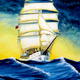 Dawn at Sea | £340 | | Acrylic on Canvas Dawn at Sea