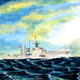 HMS Keppel | £160 | | Acrylic on Board HMS Keppel