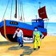 Landing The Catch | £235 | | Acrylic on Canvas Landing The Catch