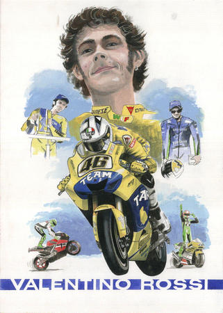Tribute poster Valentino Rossi