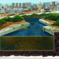 Polluted  river