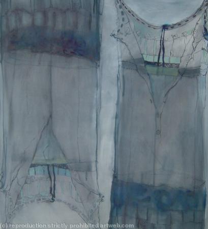 transparent blue petticoat