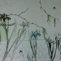 Iris and bees