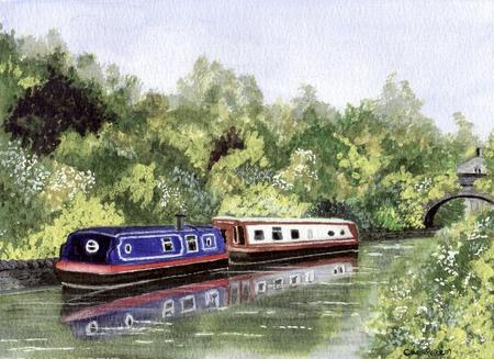 Narrow Boats,Hebden Bridge