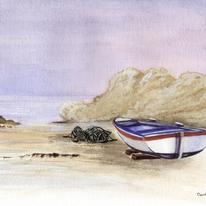 Fishermans Boat and Lobster Pots,Lagos Beach, Algarve