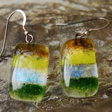 Glass Earrings Earth - 