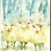 Sheep in the Snow