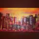 city sunset | | 120 x 60cm | acrylic on canvas city sunset