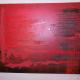 big red | | | mixed paints coulered filler on canvas big red