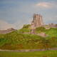 Corfe Castle | | 40 x 30cm | Oil on Treated Card Corfe Castle