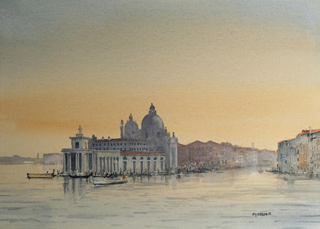 The Grand Canal and Salute.