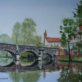 Bishop Bridge, Norwich. - Watercolour