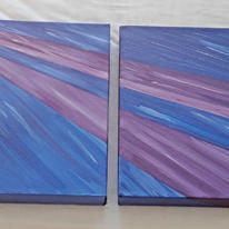 Blue and purple