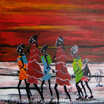 Maasai family