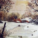Winter-scene | (sold) | | Watercolour Winter-scene