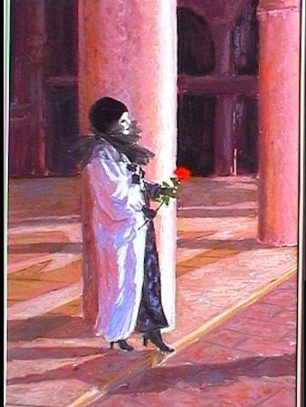 pierrot, full length, venice carnival
