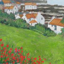 west shore, pittenweem, with wild poppies