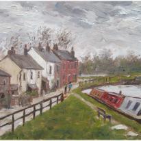 view of canal, appley bridge
