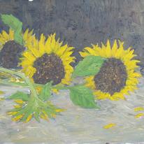3 sunflowers