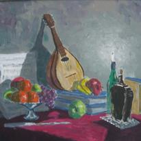 still life with mandolin