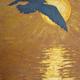 gull over reflected…