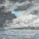 may island with stormy…
