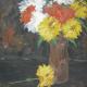 vase of crysanthemums