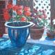 flowers in the conservatory