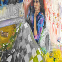 Girl in a quilt