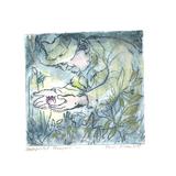 Unexpected Treasure - Handcoloured etching