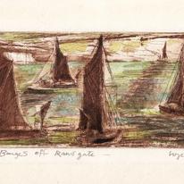 Thames Barges Off Ramsgate