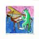 Green Cat Playing the…