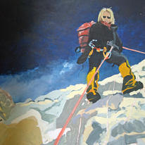 My daughter on Everest