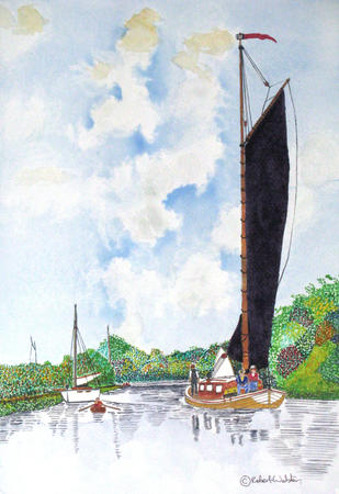 Norfolk Wherry on the Bure