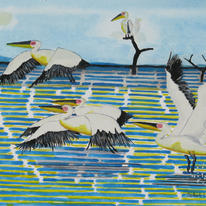 Four Pelicans